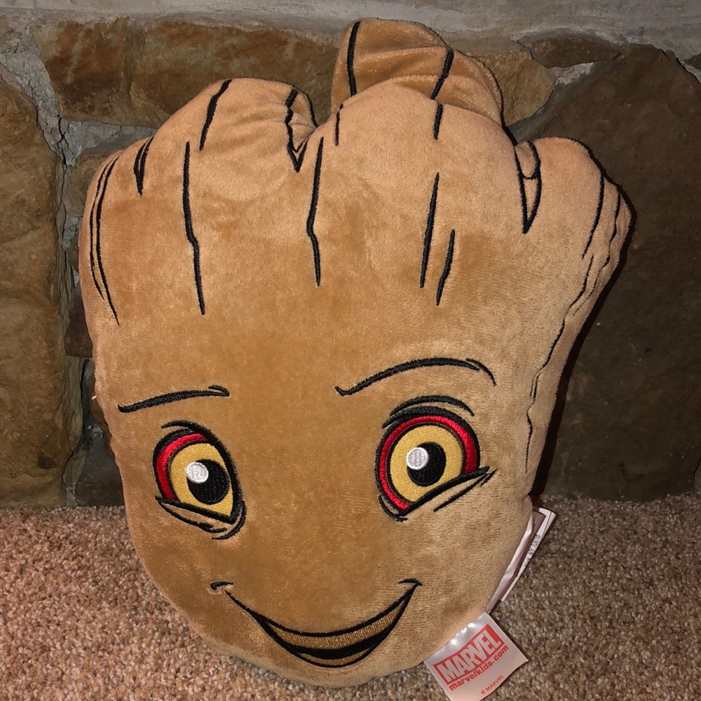 Marvel Guardians of the Galaxy Happy Face Groot Plush Pillow